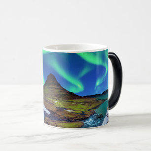 Aurora Borealis, Northern Lights at at Kirkjufell Magic Mug