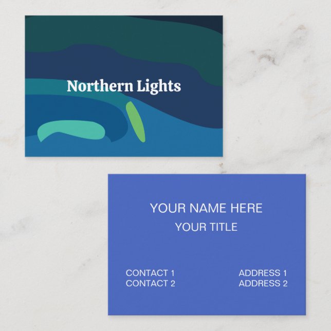 Aurora Borealis Northern Lights Business Card (Front/Back)