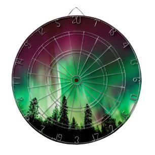 Aurora borealis northern lights dartboard