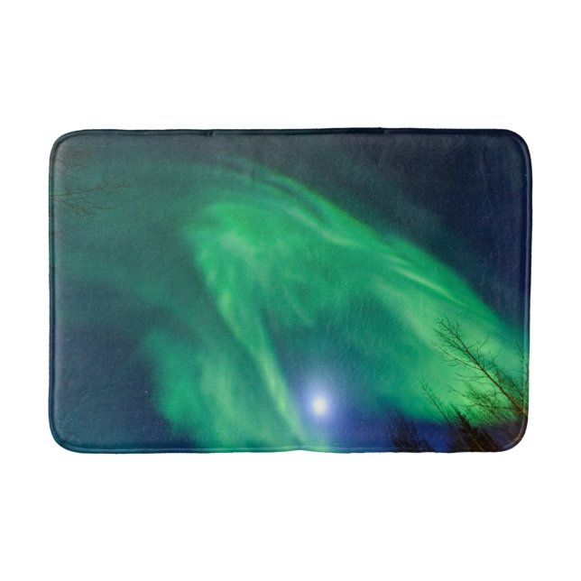Aurora Borealis Northern Lights | Fairbanks Bath Mat (Front)
