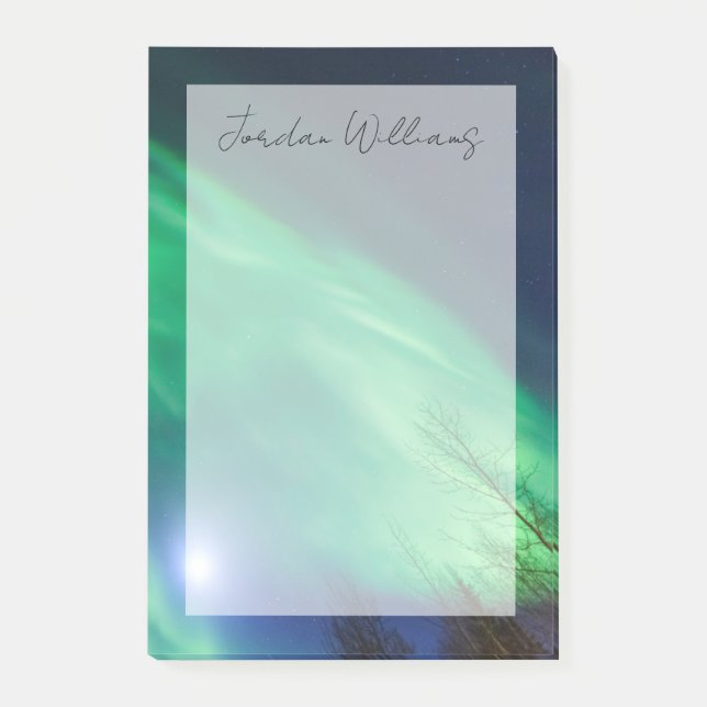 Aurora Borealis Northern Lights | Fairbanks Post-it Notes (Front)