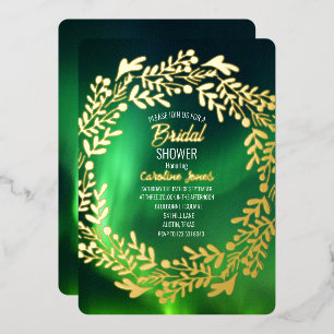 Aurora Borealis Northern Lights Foil Bridal Shower