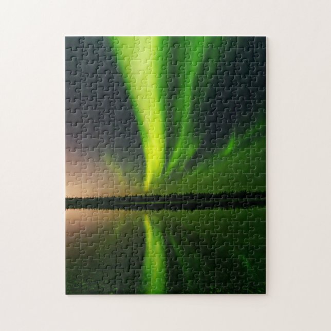 Aurora Borealis Northern lights Iceland Jigsaw Puzzle (Vertical)