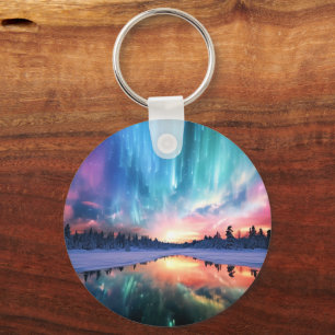 Aurora Borealis, Northern Lights, Keychain