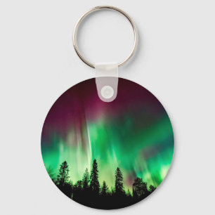 Aurora borealis northern lights keychain