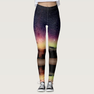Aurora Borealis Northern Lights Leggings