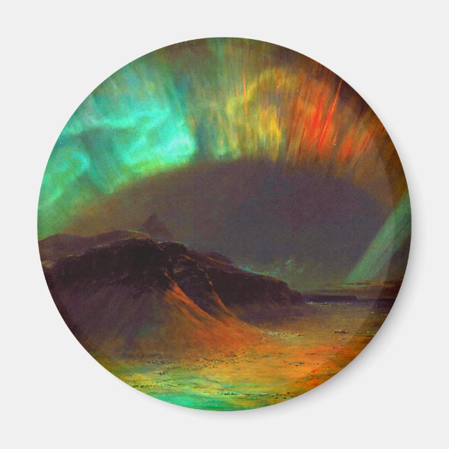 Aurora Borealis,  Northern Lights Magnet (Front)
