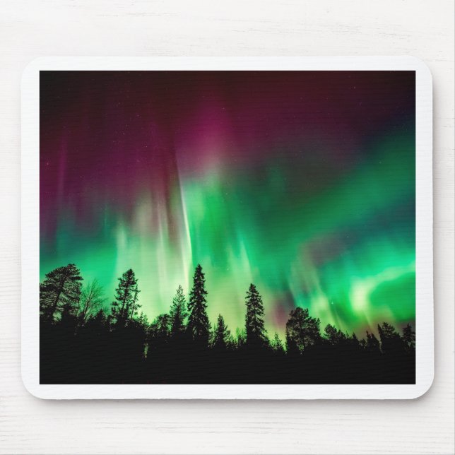 Aurora borealis northern lights mouse pad (Front)