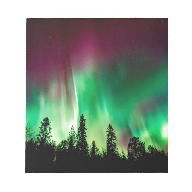 Aurora borealis northern lights notepad (Front)