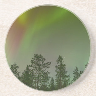 Aurora Borealis Northern Lights Skies Glow Sparkle Coaster