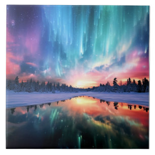 Aurora Borealis, Northern Lights, Tile