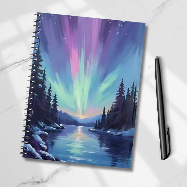 Aurora Borealis | Northern Lights Watercolor Notebook (Creator Uploaded)