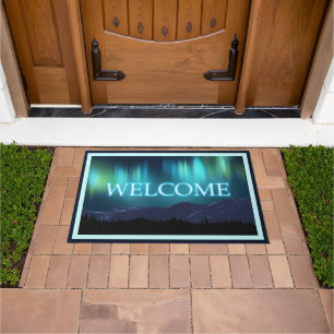 Aurora Borealis (Northern Lights) - Welcome Doormat