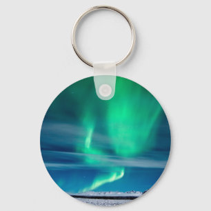 Aurora Borealis over Mosfellsheiði Keychain