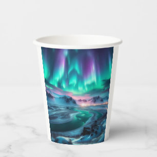 Aurora Borealis Paper Cups