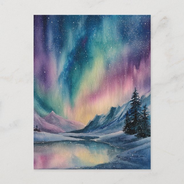 Aurora Borealis Postcard (Front)