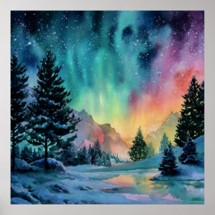 Aurora Borealis Poster