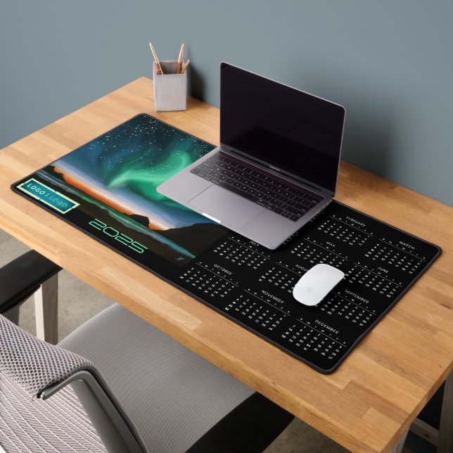 Aurora Borealis - professional 2025 Calendar Desk Mat (Office 2)