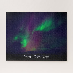 Aurora Borealis Starry Night Stars Sky Winter Jigsaw Puzzle