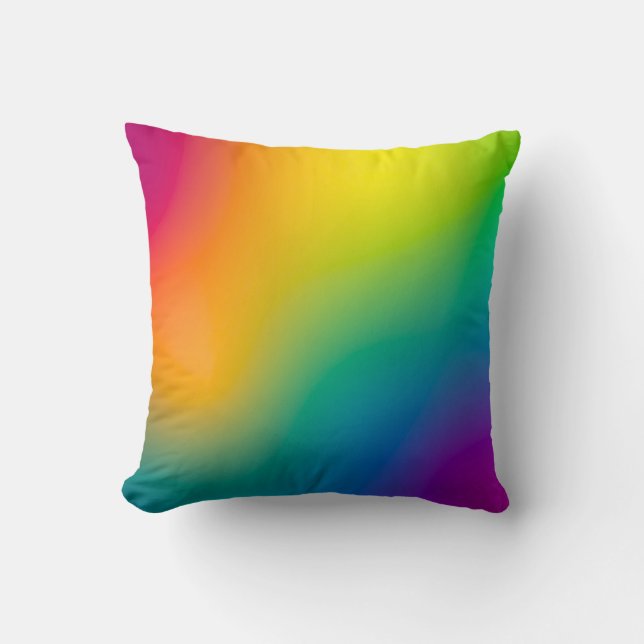 Aurora borealis throw pillow (Front)