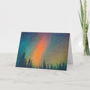 Aurora Borealis Van Gogh Card