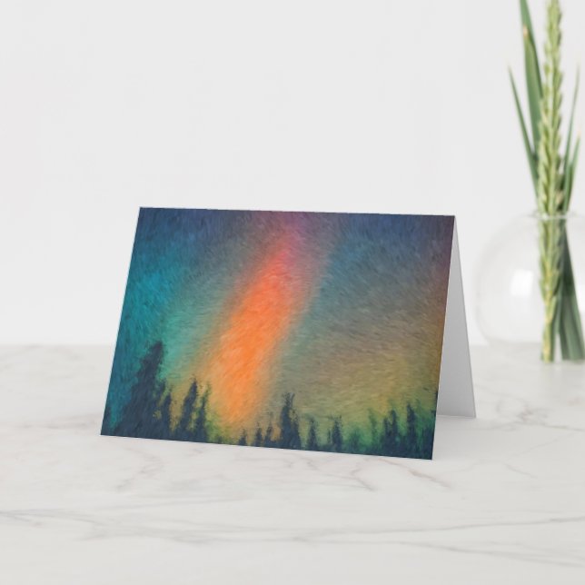 Aurora Borealis Van Gogh Card (Front)