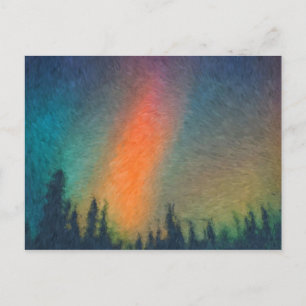 Aurora Borealis Van Gogh Postcard