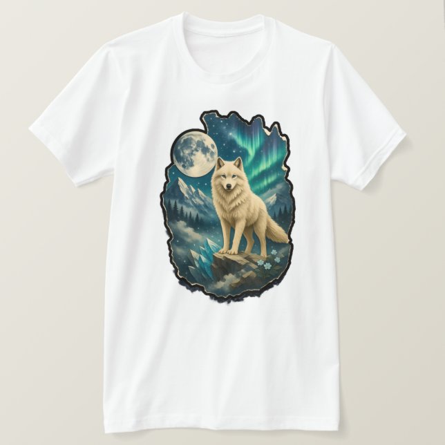Aurora Borealis Wildlife T-Shirt  (Design Front)