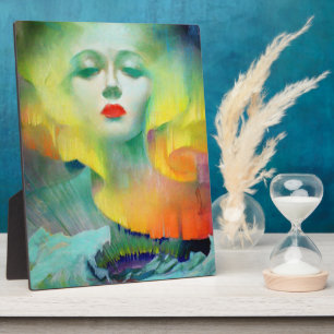 Aurora by Clive Davis Tabletop Plaque with Easel