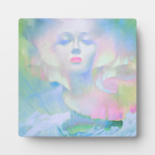 Aurora by Clive Henry pastel light Plaque (Front)