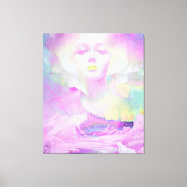 Aurora by Clive Henry pink pastels Canvas Print (Front)