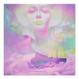 Aurora by Clive Henry pink pastels Poster