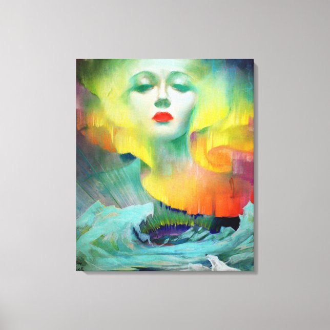 Aurora by Clive Henry vibrant Canvas Print (Front)
