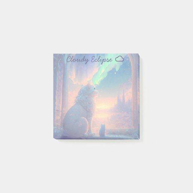 Aurora Castle Cat Post-it Notes (Front)