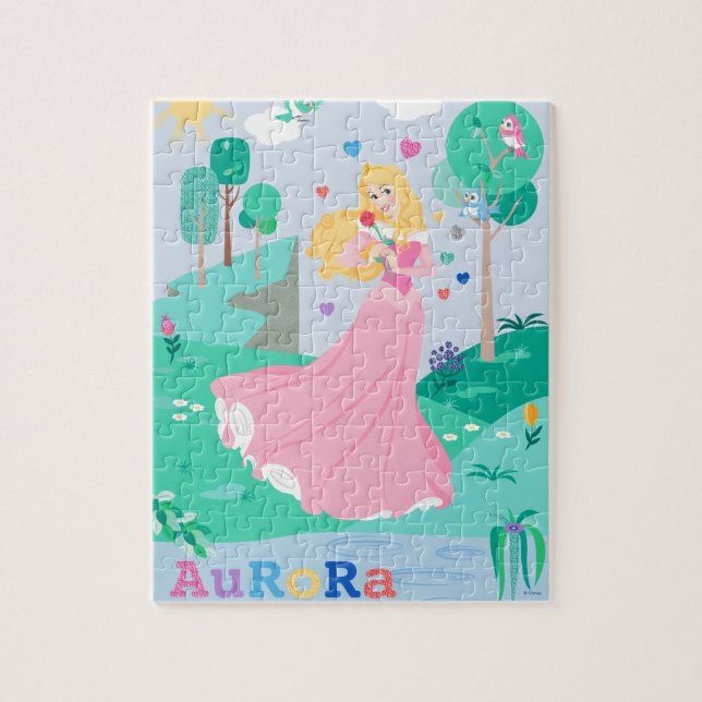 Aurora Dancing With Birds in the Field Jigsaw Puzzle (Vertical)