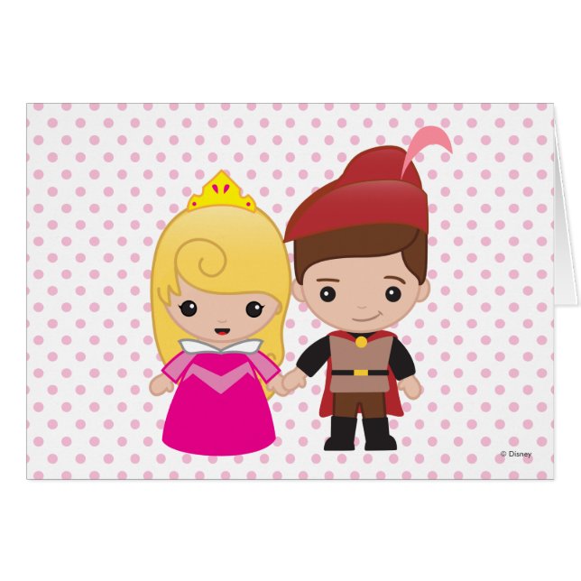 Aurora et le prince Philip Emoji (Devant horizontal)