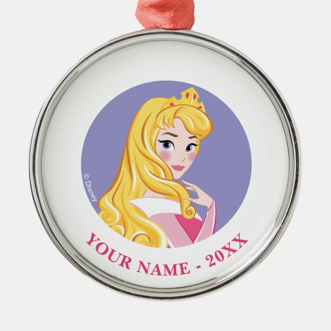 Aurora Fairest of Them All Metal Ornament (Front)