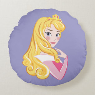Aurora Fairest of Them All Round Pillow
