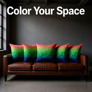 Aurora Fields Throw Pillow
