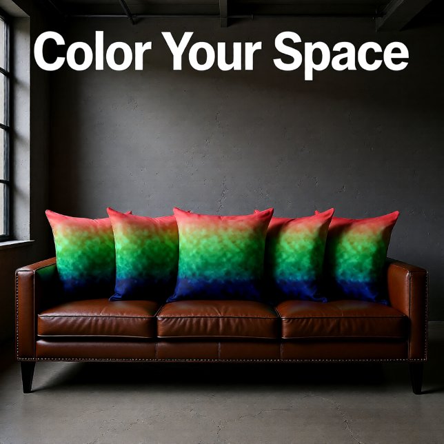 Aurora Fields Throw Pillow (Creator Uploaded)