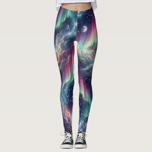Aurora Galaxy Celestial Dreamscape Leggings