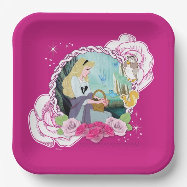 Aurora - Gentle and Graceful Paper Plate (Front)