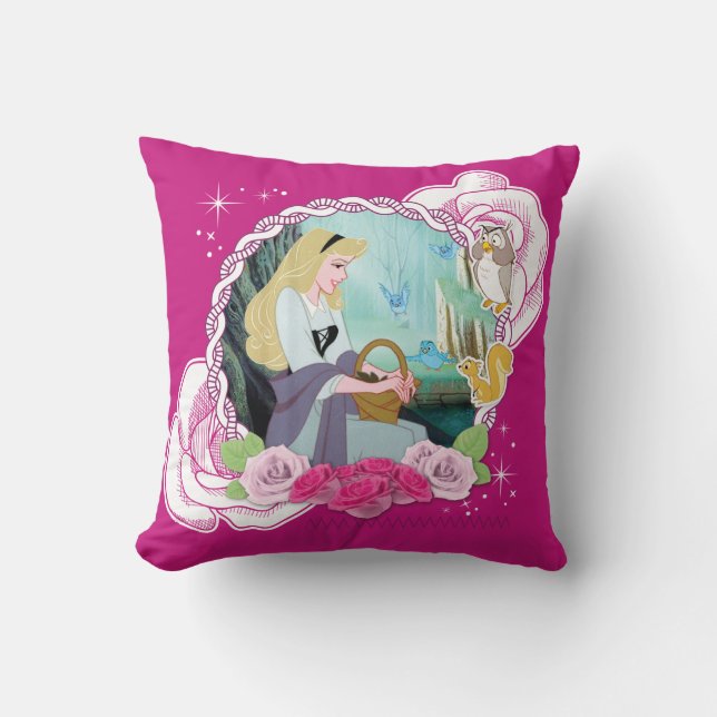 Aurora - Gentle and Graceful Throw Pillow (Front)
