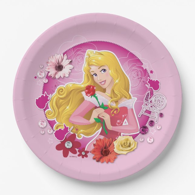 Aurora - Graceful Princess Paper Plate (Front)