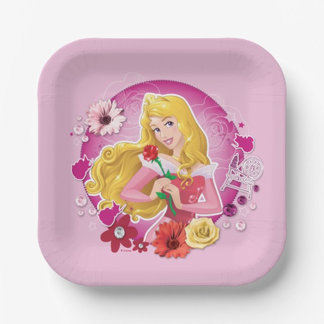 Aurora - Graceful Princess Paper Plate (Front)