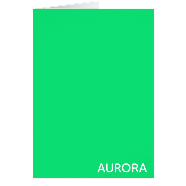 Aurora green colour name (Front)