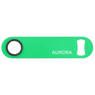 Aurora green colour name bar key