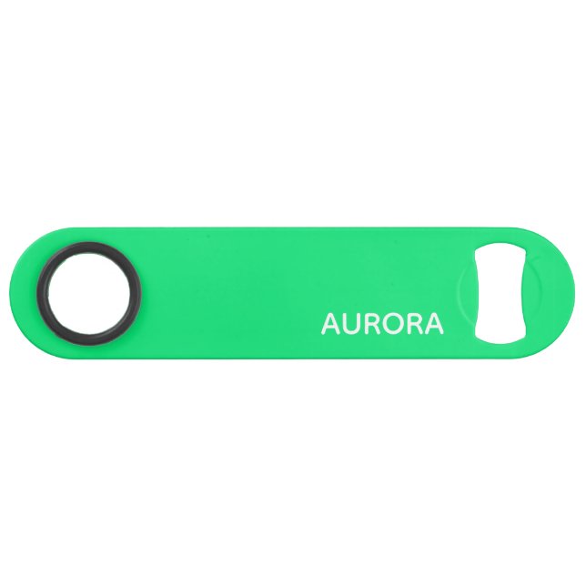 Aurora green colour name bar key (Front (Horizontal))
