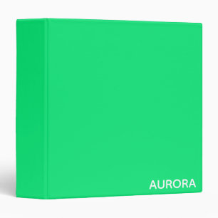 Aurora green colour name binder