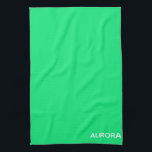 Aurora green colour name kitchen towel<br><div class="desc">Aurora green colour name</div>